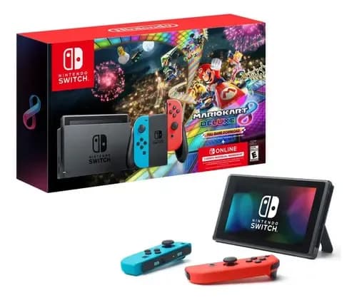 Nintendo Nintendo Switch Switch HBDSKABL1 32GB Mario Kart 8 Deluxe cor vermelho-néon y azul-néon y preto 2018