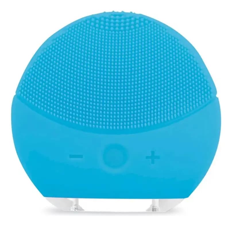 Escova Limpeza Facial Massageador Recarregável - Cor Azul