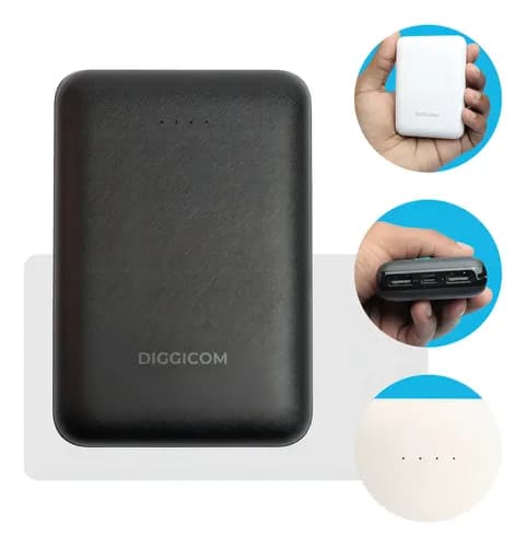 Carregador Portátil Turbo 10.000 Mah Power Bank Celular Carregamento Rápido Diggicom Cor Sortidas iPhone E Celulares