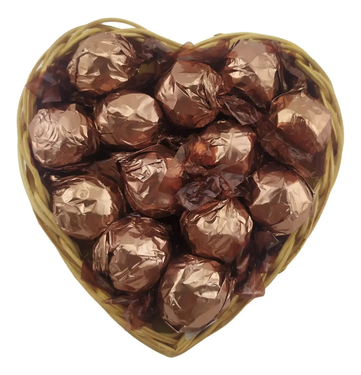 Caixa Coração Cipó Lieben Chocolates Finos 13 Trufas Chocolate