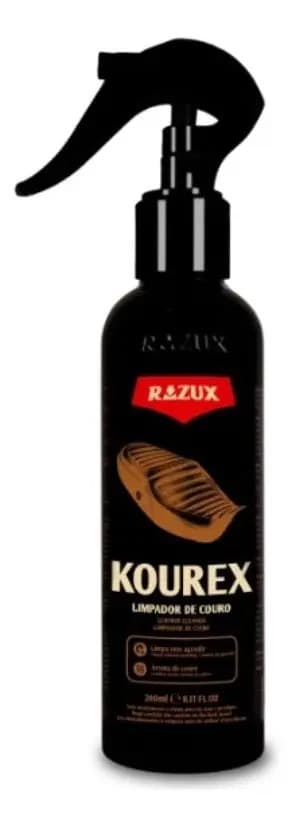 Limpa Couro 240ml Kourex Razux Para Moto Calça Jaqueta Bota