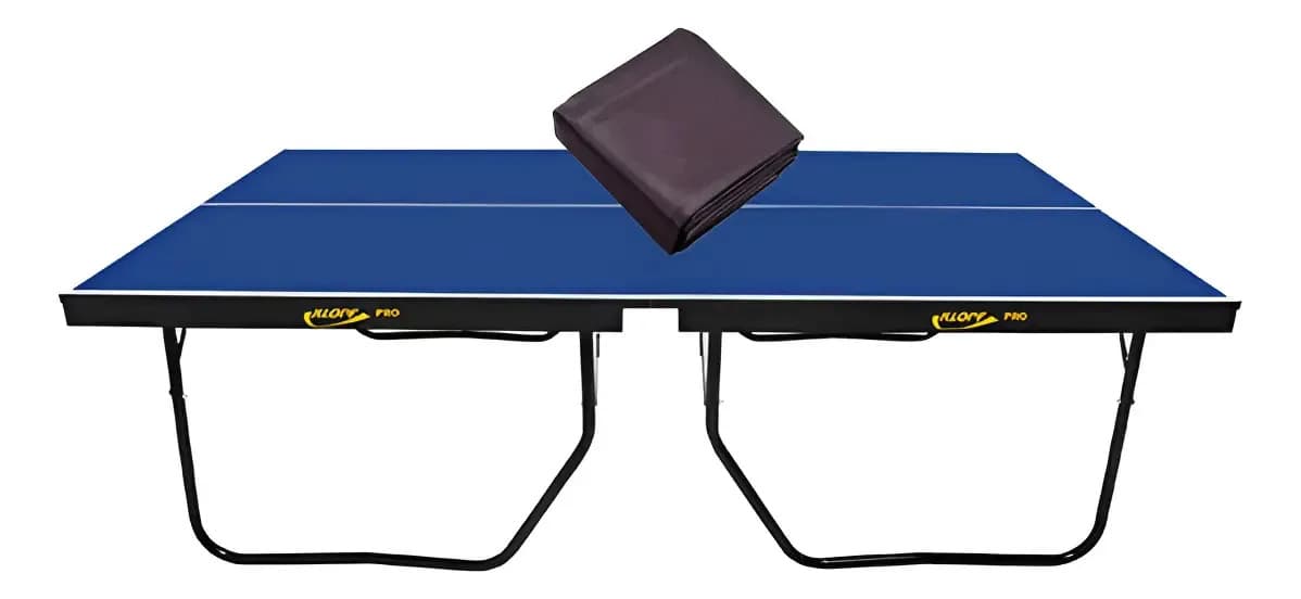 Mesa Ping Pong Mdf 25mm Klopf 1090 + Capa Slim Azul