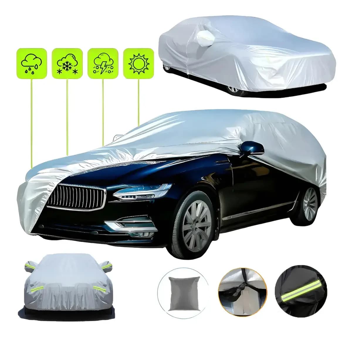 Capa impermeável para carro, carro e carro Capa impermeável para carro, capa de carro, acessórios de veículos