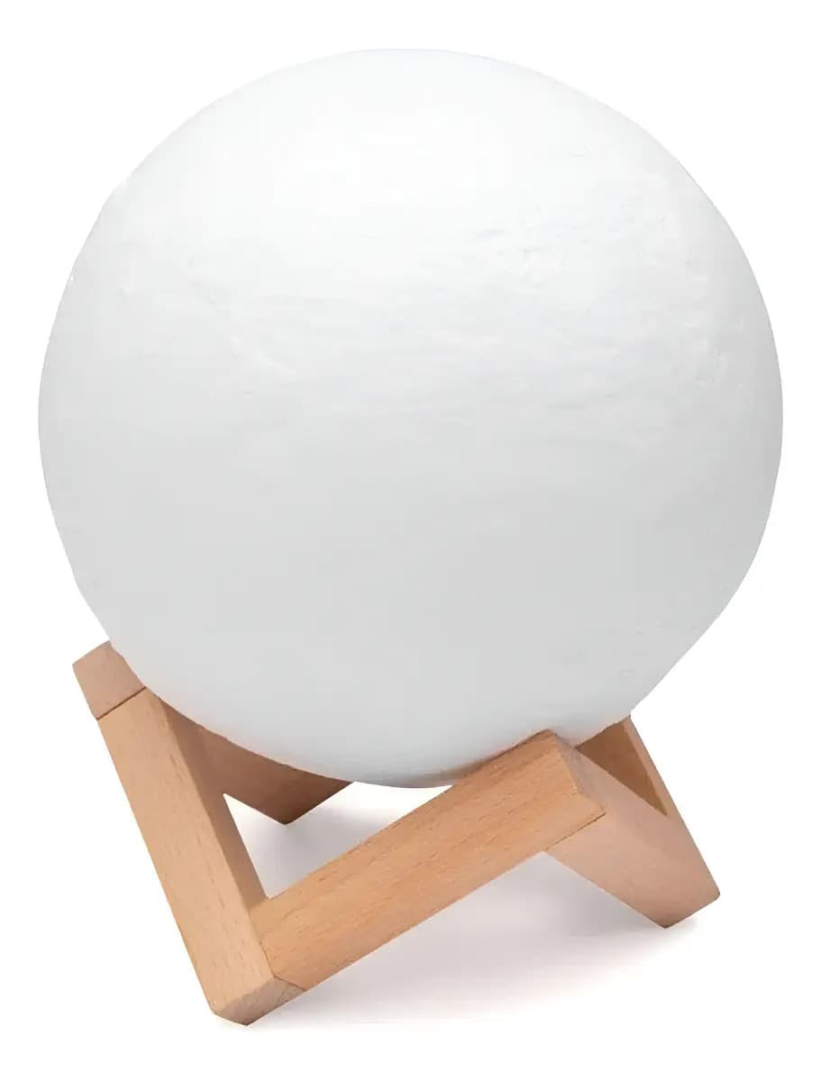 Luminária Lua Cheia 3d Abajur