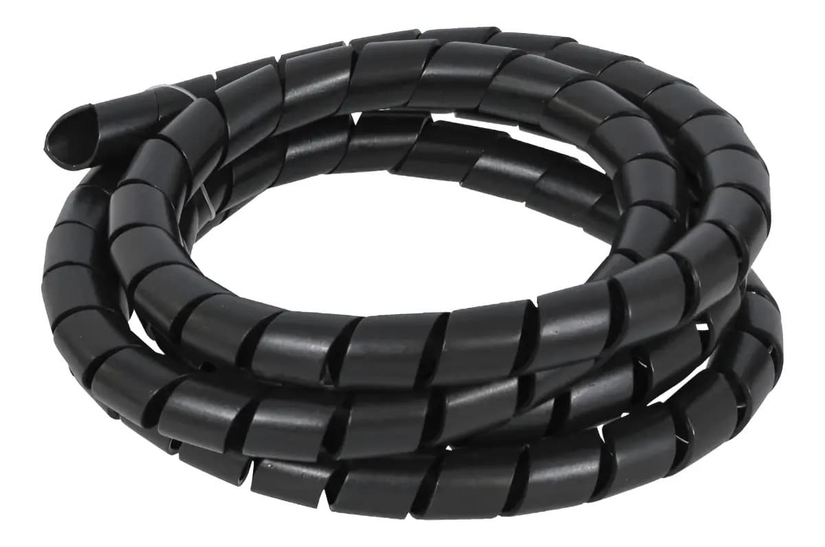 Organizador cabos espiral Reimold 3/4 2cm 15m preto
