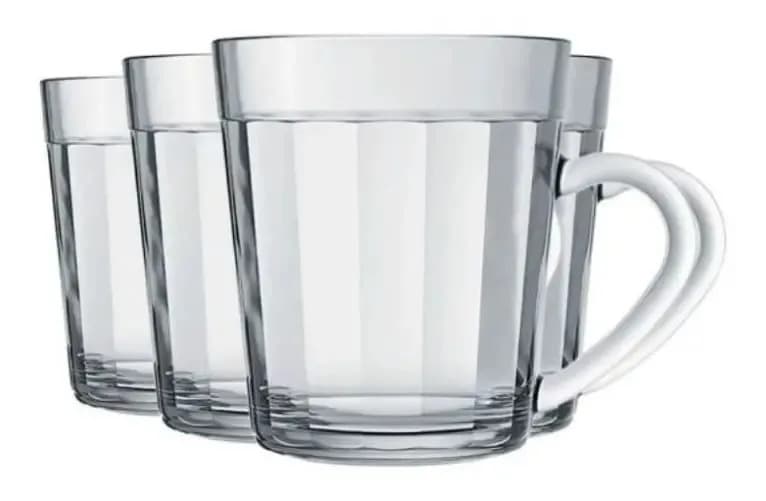 Jogo Xícaras Café Estilo Copo Americano 270ml Nadir 12
