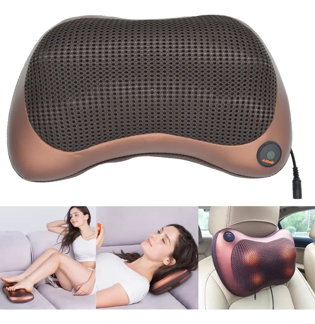 Travesseiro Almofada Massagem Massageador Pescoço Nuca Pés