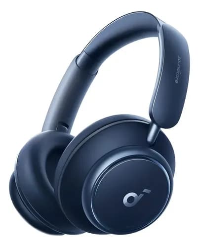 Fone De Ouvido Gamer Soundcore By Anker Q45 Cancelamento De Ruído Anc Bluetooth 5.3 Multiponto Headphone Audio Sem Perdas Bateria 65h Com 2 Mic Cor Azul Controle App Dobrável Conforto Chamadas Claras
