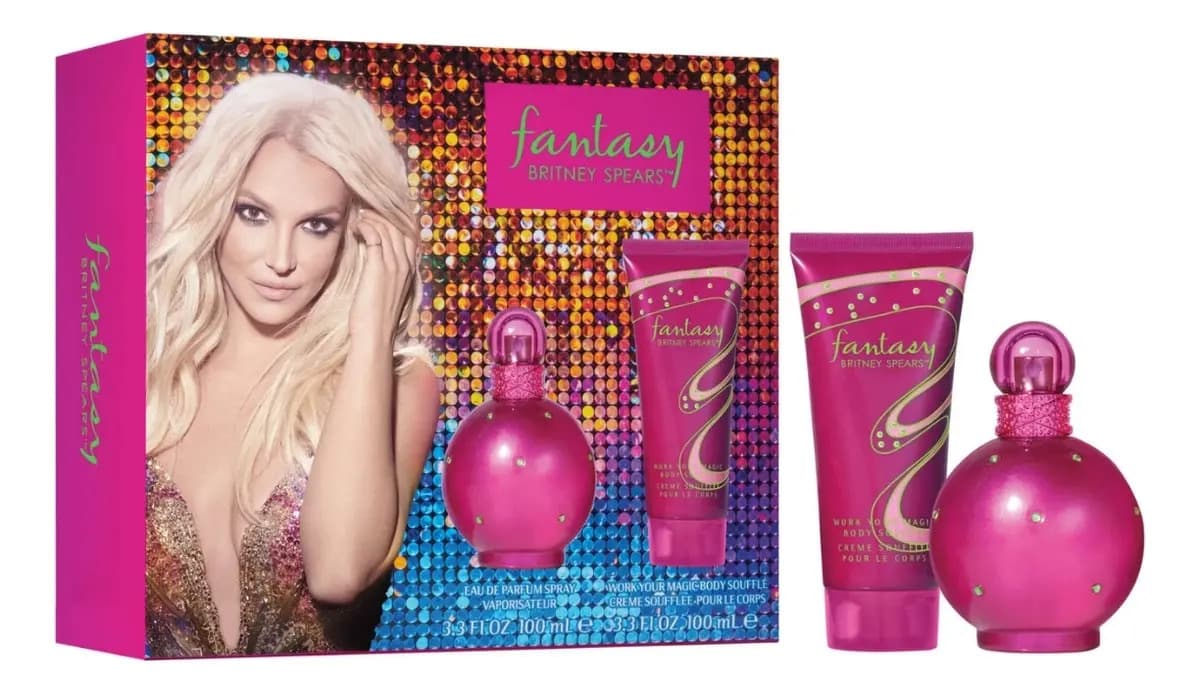 Kit Perfume Britney Spears Fantasy Feminino EDP 200 ml com Body Soufflé