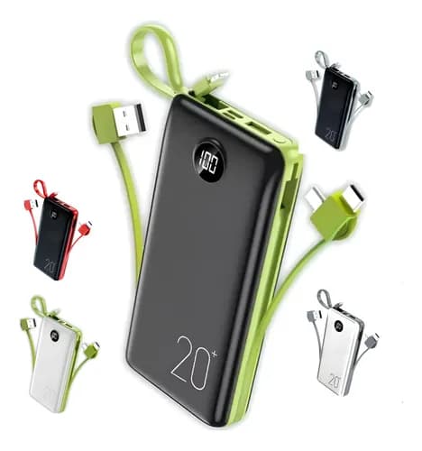 Power Bank 20.000mah Carregador Rápido Com Display Portátil