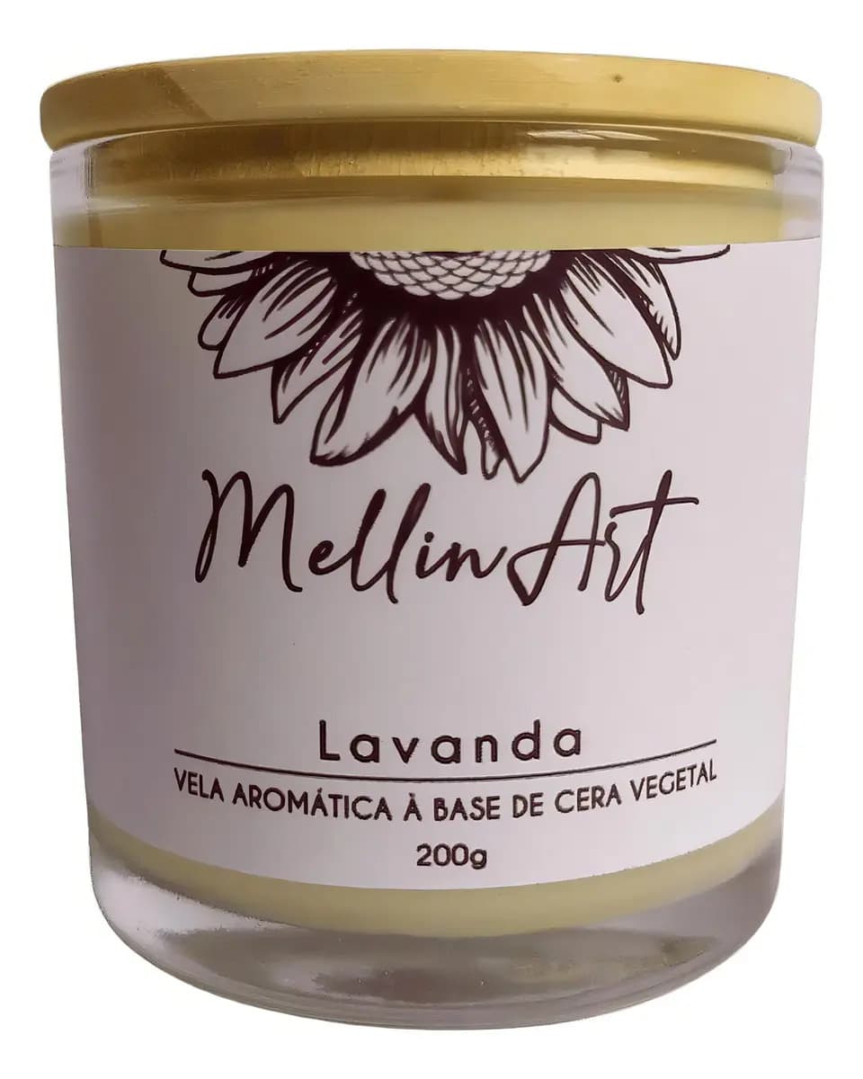 Vela Aromática Perfumada Lavanda 200g