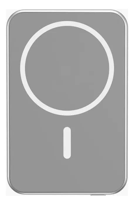 Power Bank Geonav 5000mah Magsafe Prateado