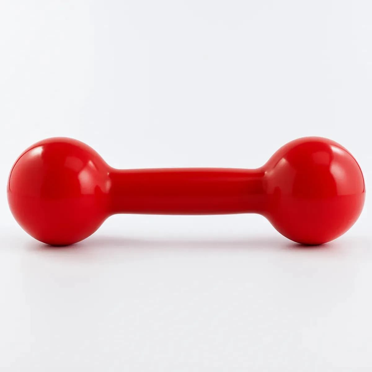 Halter Bola Emborrachado 5kg Treino Exercício (1 Unidade) Vermelho
