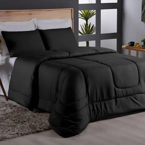 Edredom Queen Percal 400 Fios Grosso Super Casal Hotel Size