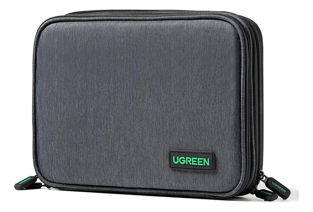 Case Bag Estojo Ugreen Organizador Cabos Acessórios Preto