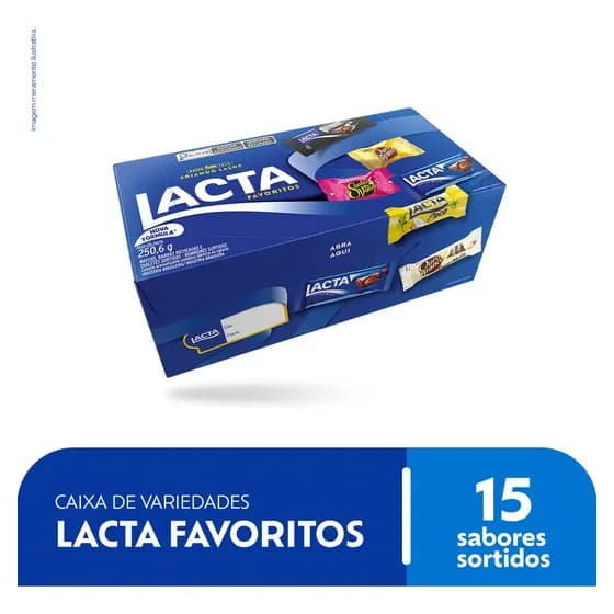 Caixa de Chocolates Bombom Variedades Favoritos 250,6g Lacta