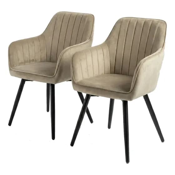 Kit Poltrona Decorativa Sala Recepção Magnólia Duoffice Du03 Suede Preto Marrom-claro