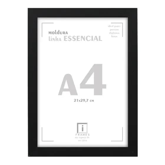 Moldura Quadro A4 21x30 Diploma Poster Certificado C Acetato