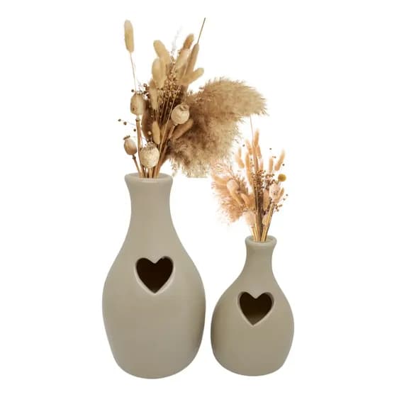 Dupla De Vaso Elegance Coração Decoração De Casa E Sala