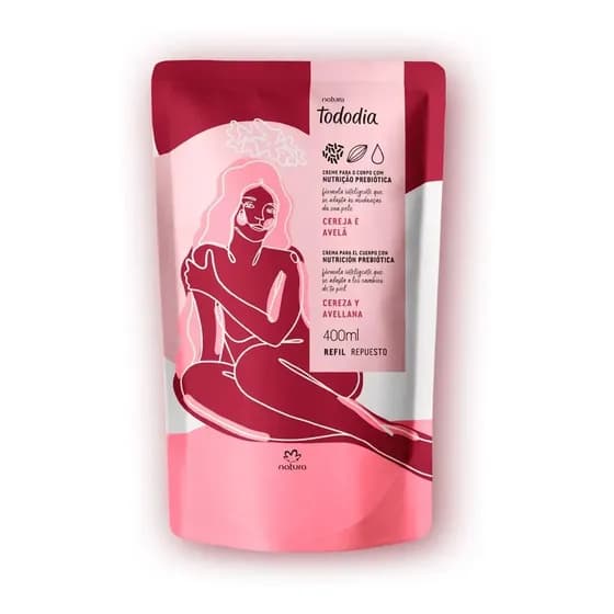 Refil Hidratante Natura Tododia Cereja E Avelã 400ml