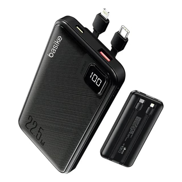 Basike Ba-POW078 Power Bank Carregador Portatil Usb Tipo C 10000mah 22.5w Cor Preto