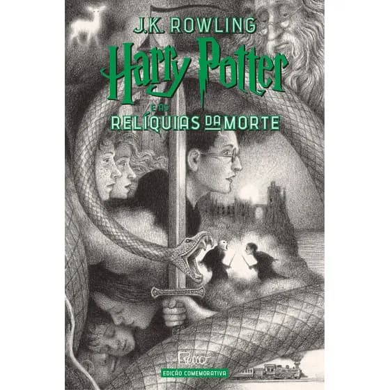 HARRY POTTER E AS RELÍQUIAS DA MORTE (CAPA DURA) – Edição Comemorativa dos 20 anos da Coleção Harry Potter –, de Rowling, J. K.. HP 20 anos, vol. 7. Editorial Editora Rocco Ltda, capa dura em portuguê