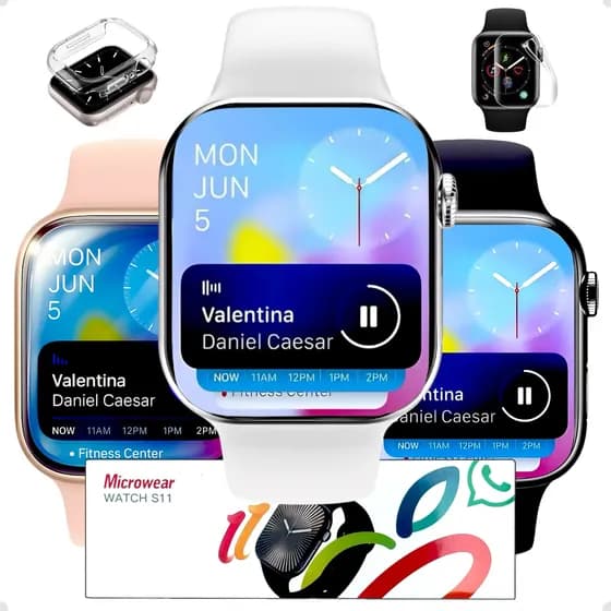 Relógio S11 Smartwatch Microwear Serie11 Gps Chatgpt Whatsap