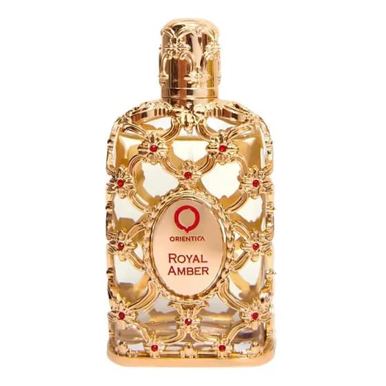 Perfume Luxury Collection Royal Amber tradicional 80ml fragrância elegante e duradoura unissex