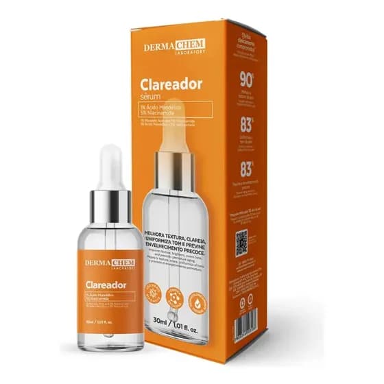 Clareador Dia e Noite de Manchas Melasma Serum facial Clear Derma Chem