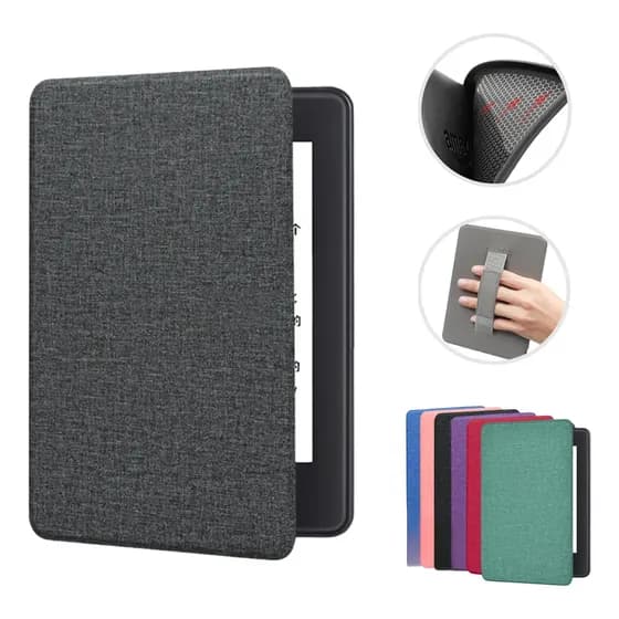 Capa Kindle 12a 11a Geração 2022 2024 Alça E Hibernação Preto