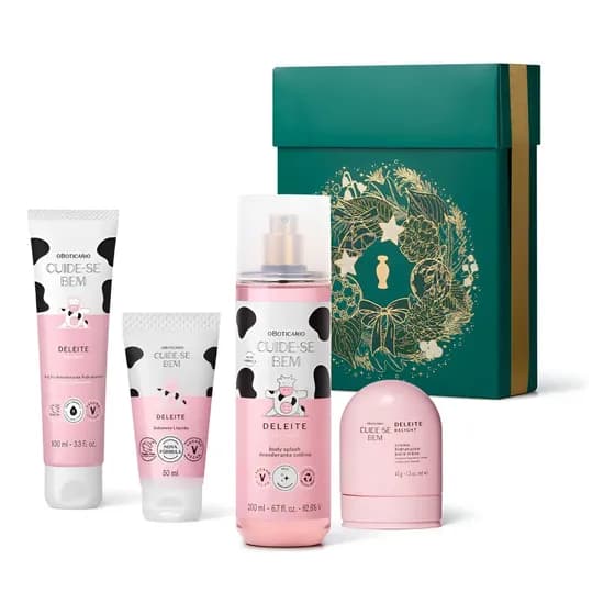 O Boticario Presente Cuide-se Bem Deleite Body Spray E Loção Hidratante Corporal