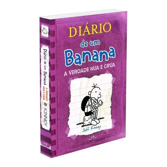Livro Diário de um banana 5: a verdade nua e crua, de Kinney, Jeff, vol. 5. VR Editora, capa dura (2011)