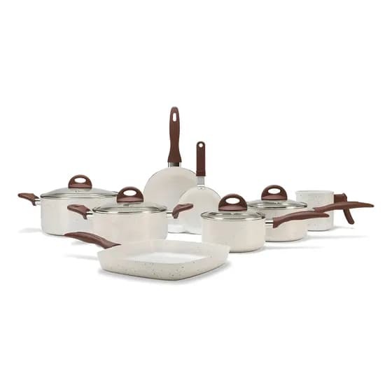 Conj de Panelas 8 Peças Ceramic Life Smart Plus Vanilla - Brinox