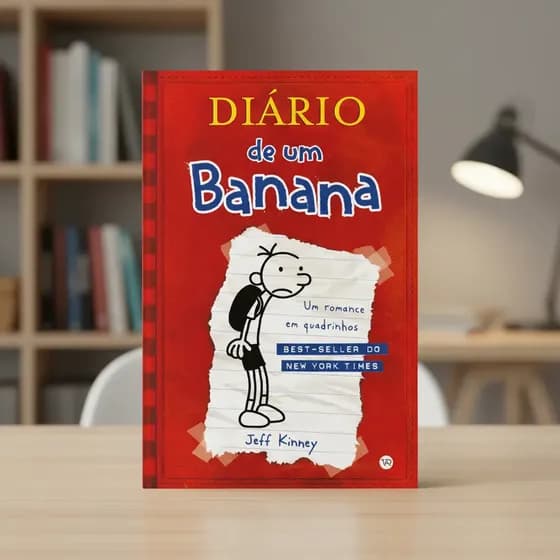 Diário de um banana 1, de Kinney, Jeff. Diário de um banana, vol. 1. Editorial Vergara & Riba Editoras, capa dura, edição 1,2008 em português, 2008