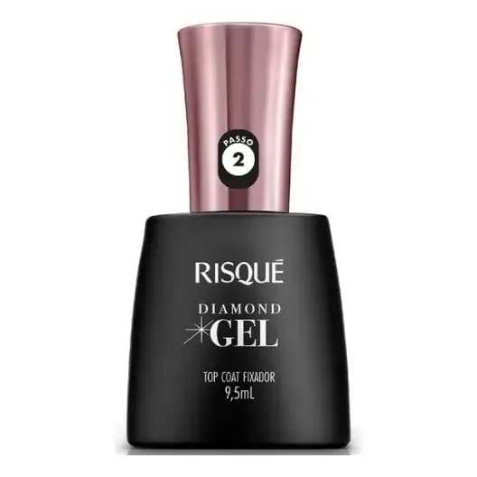 Esmaltes de unhas Risqué Diamond Gel Color Top Coat