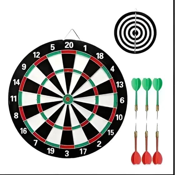 Jogo De Dardos Profissional Kit Alvo Com 6 Dardos 43cm