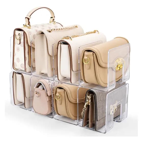 Organizador E Divisor De Bolsas Em Acrílico Para Organização