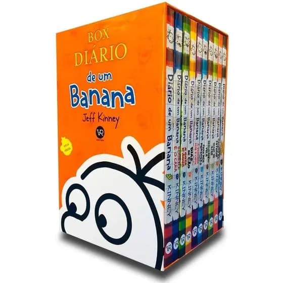 Livro Box Diário de um banana -10 volumes, de Kinney, Jeff. Vergara & Riba Editoras, capa mole (2017)