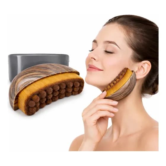 Escova Facial Drenagem Linfática Modeladora Alivia Inchaço