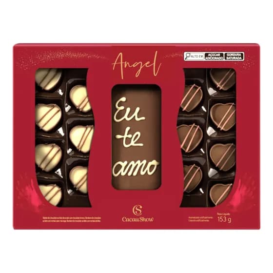 Bombom Cacau Show Delicias De Amor Presente Mães E Namorados