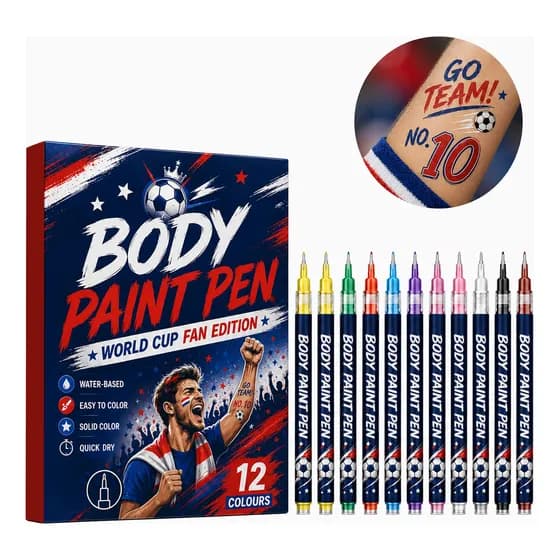 Canetas Para Pintura Corporal 12 Peças Copa