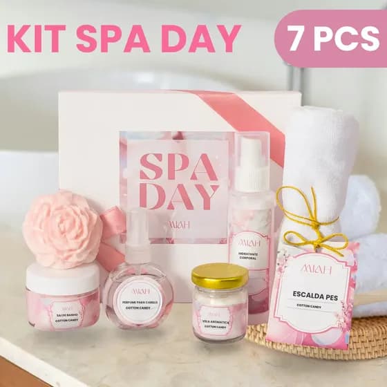 Kit Spa Day Com 7pcs Ideal Para Presente Linha Premium