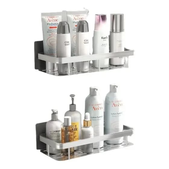 Kit2 Suporte Porta Shampoo Sabonete Banheiro Adesivo Parede