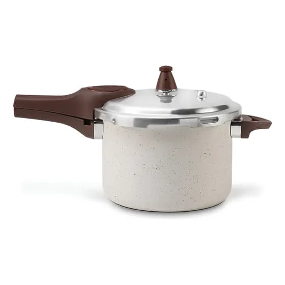 Brinox Pressure Panela de Pressão Revestimento Cerâmica Indução 4,2L cor Vanilla