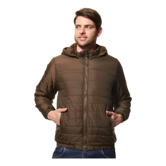 Jaqueta Masc. Nylon Peluciada Red Nose Adulto 9560046
