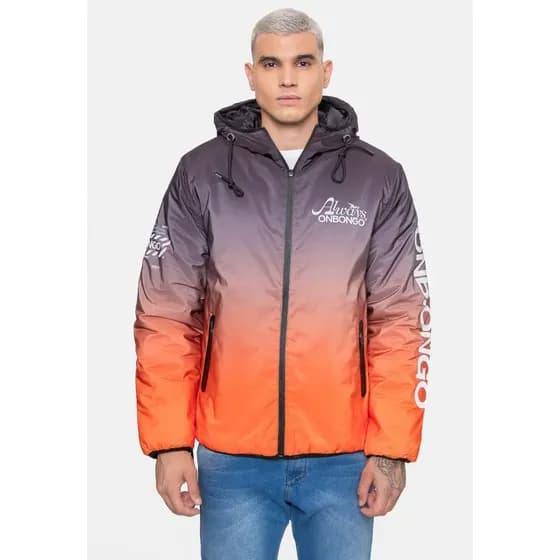 Jaqueta Onbongo Heavy Laranja Masculina Estilo Urbano