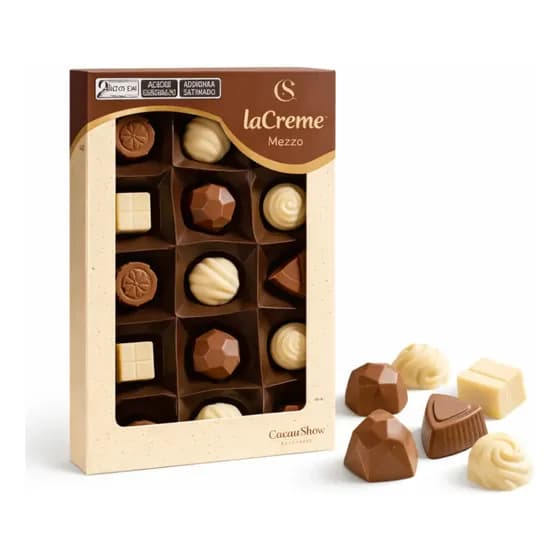 Mini Show Lacreme Mezzo Cacau Show 108g Caixa Bombons
